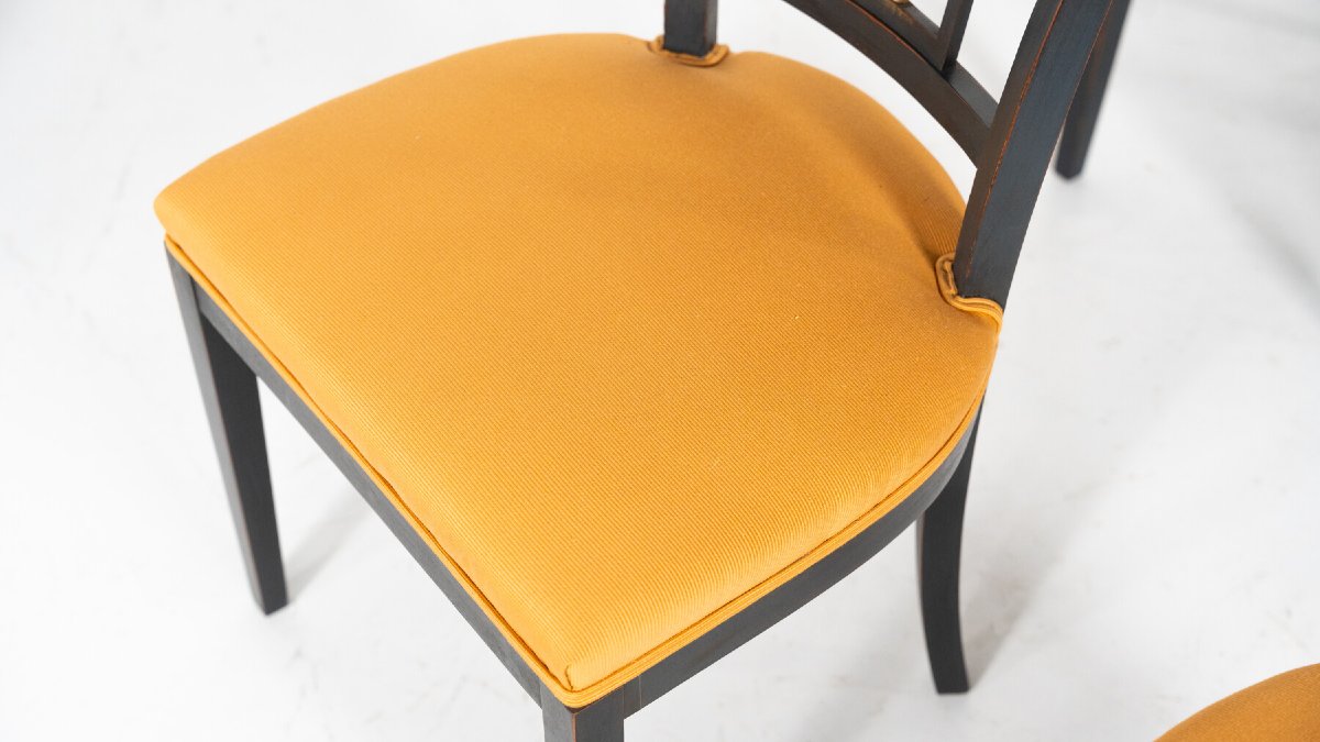 Suite de 2 fauteuils et 4 chaises de style Empire-photo-6