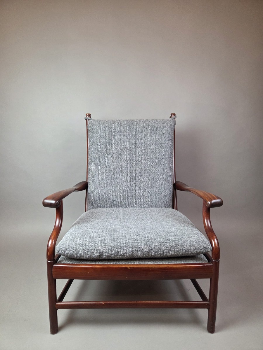 Fauteuil scandinave en palissandre, vers 1970
