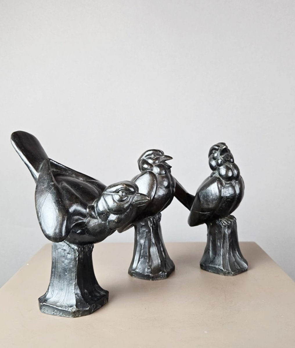 Oiseaux en bronze, Raymond de Meester-photo-7