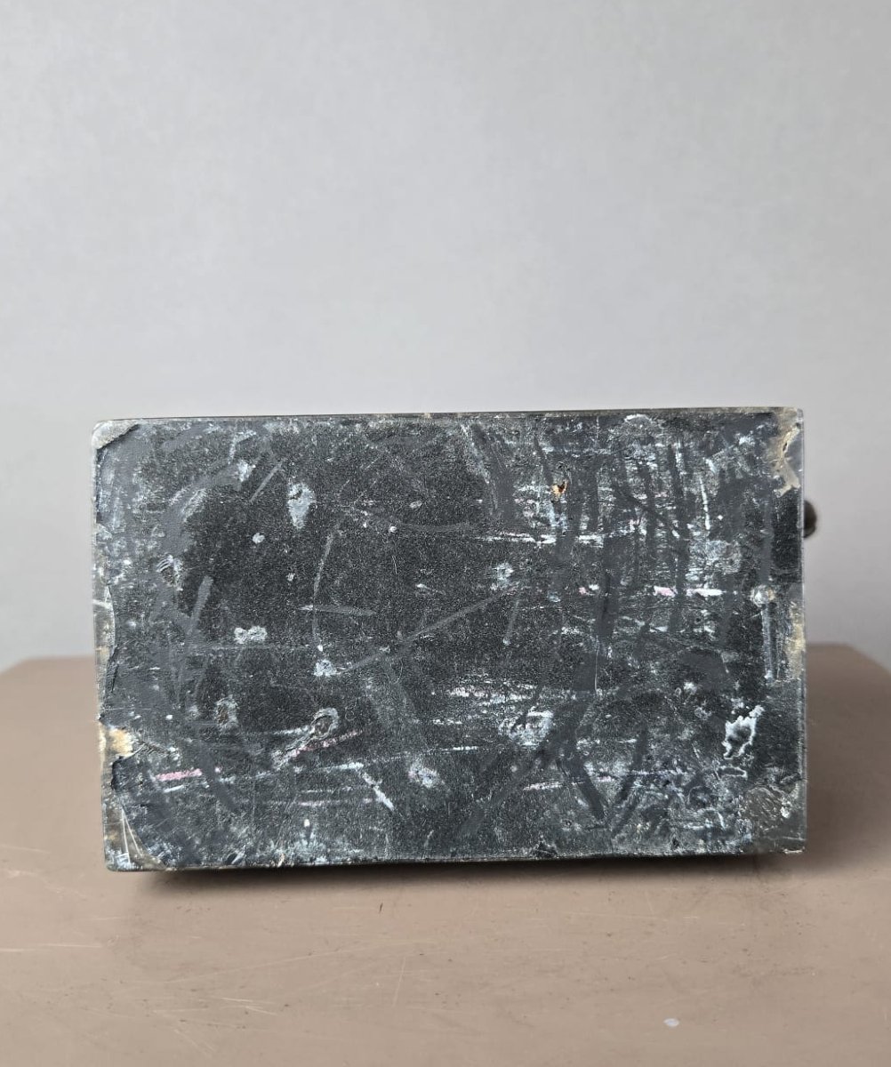 Éléphant en bronze sur socle en marbre, Milo-photo-4