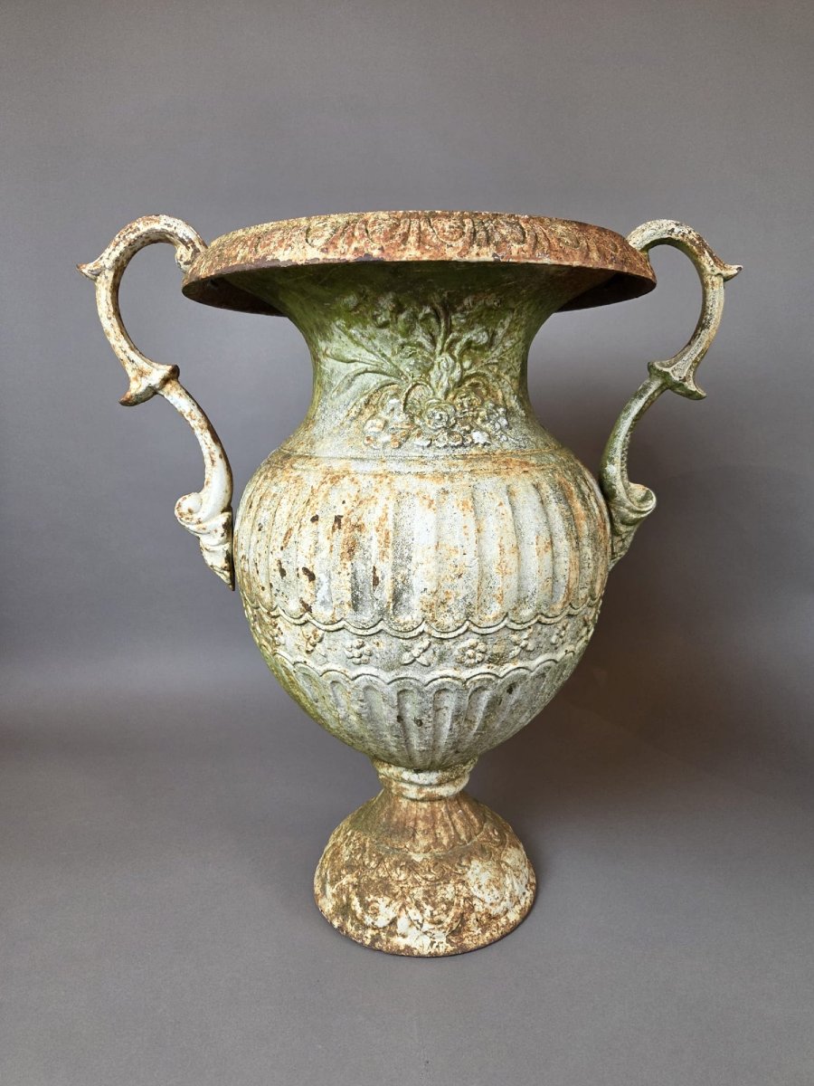 Paire de vasques Médicis en fonte 19th-photo-2