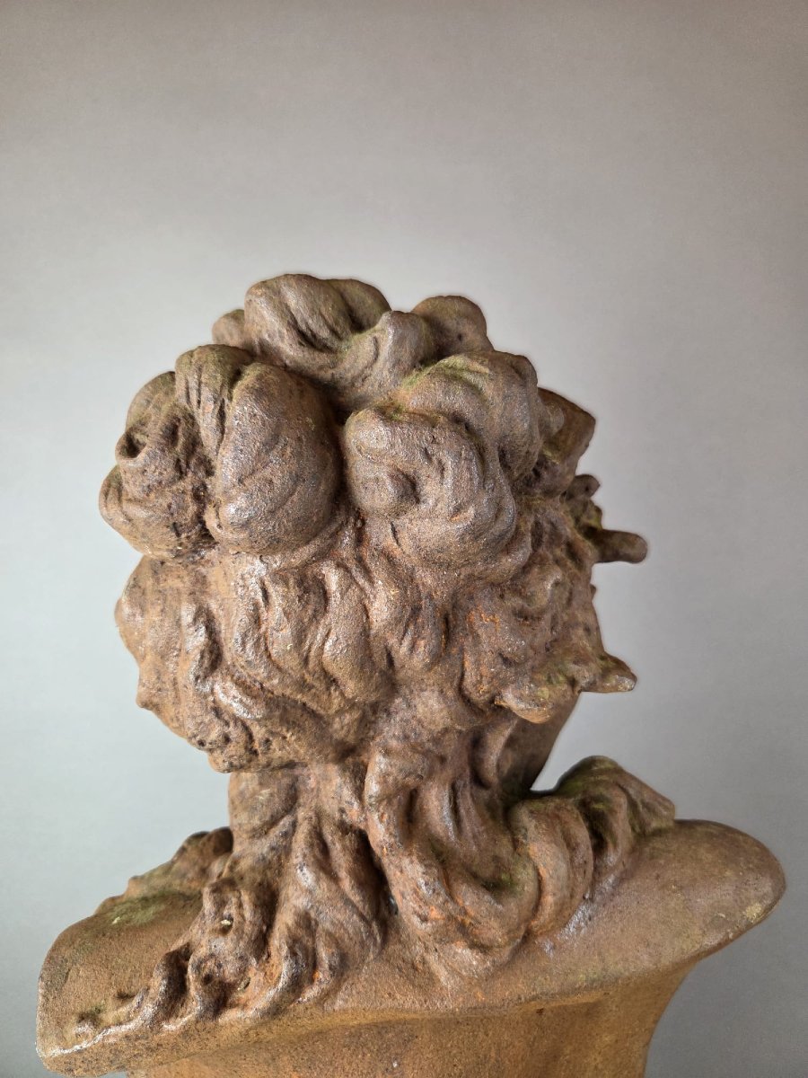 C. Belleuse d'après, buste en fonte "L'éveil"-photo-5