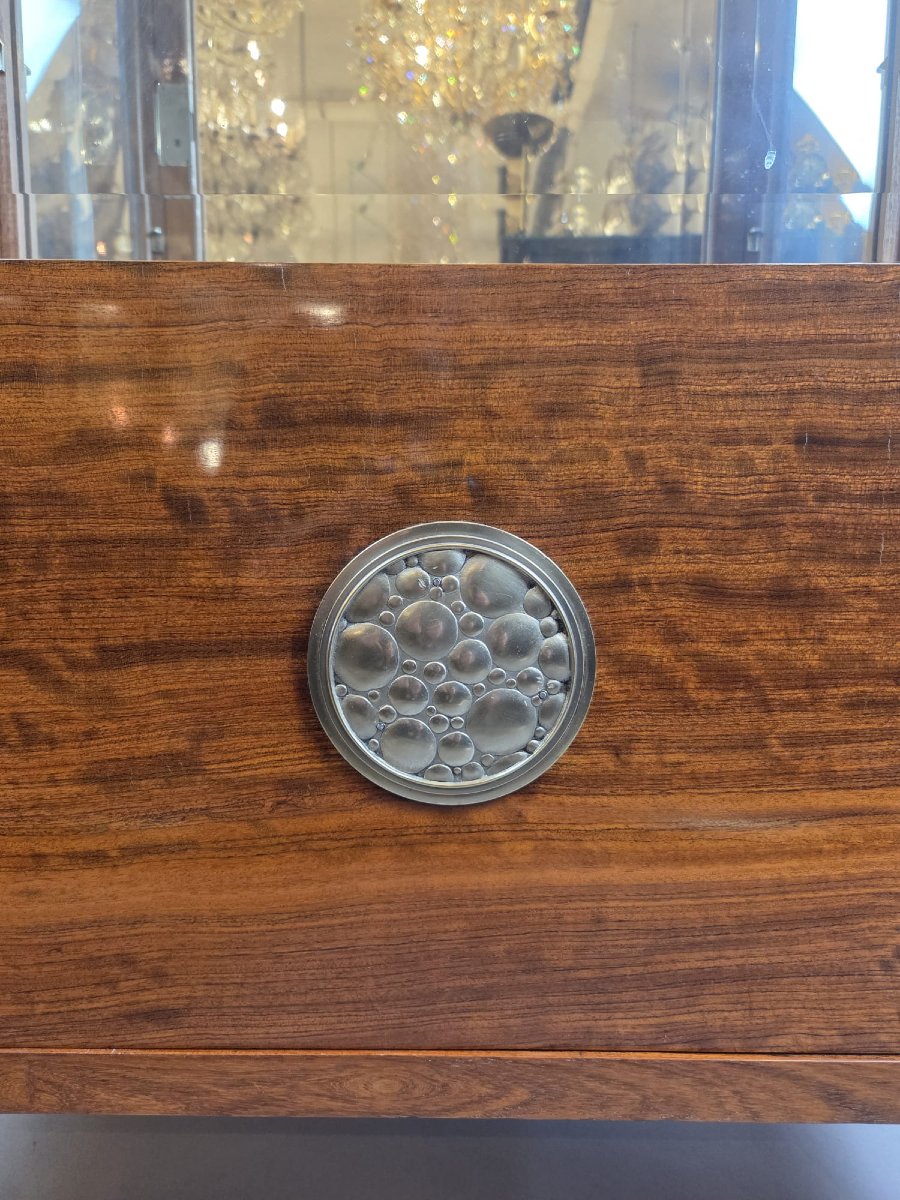 Vitrine Art Déco en Bubinga, vers 1920-photo-3