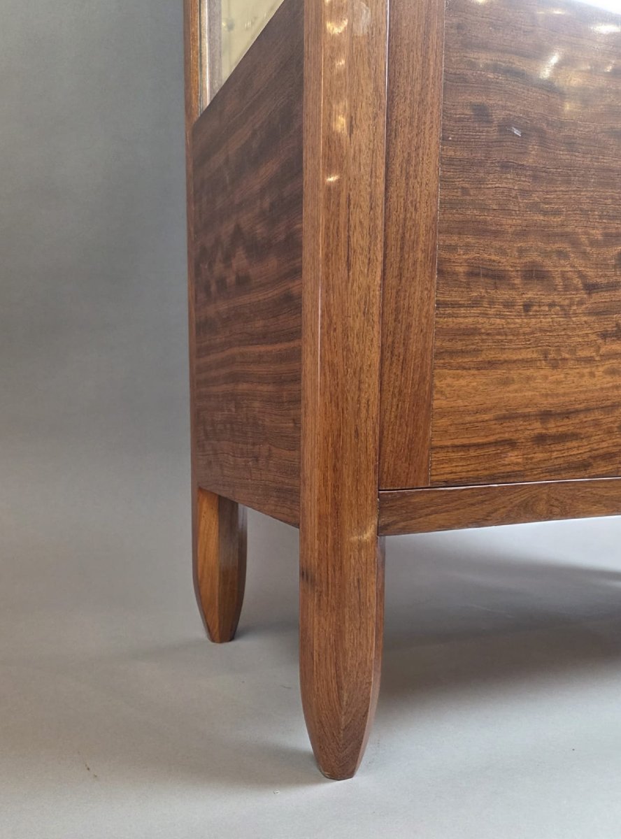 Vitrine Art Déco en Bubinga, vers 1920-photo-4