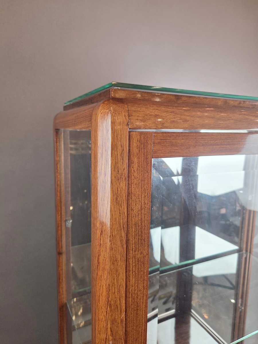 Vitrine Art Déco en Bubinga, vers 1920-photo-1
