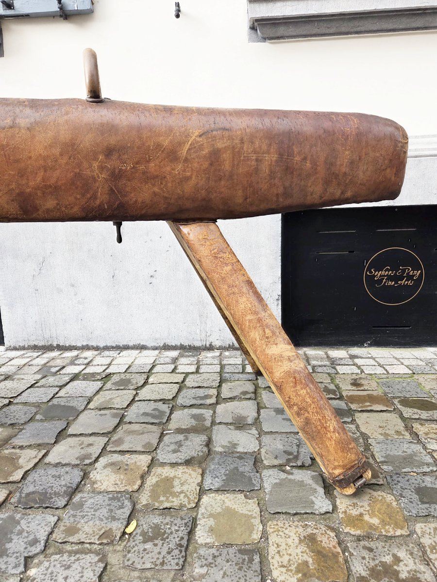 Vintage Leather Pommel Horse-photo-1