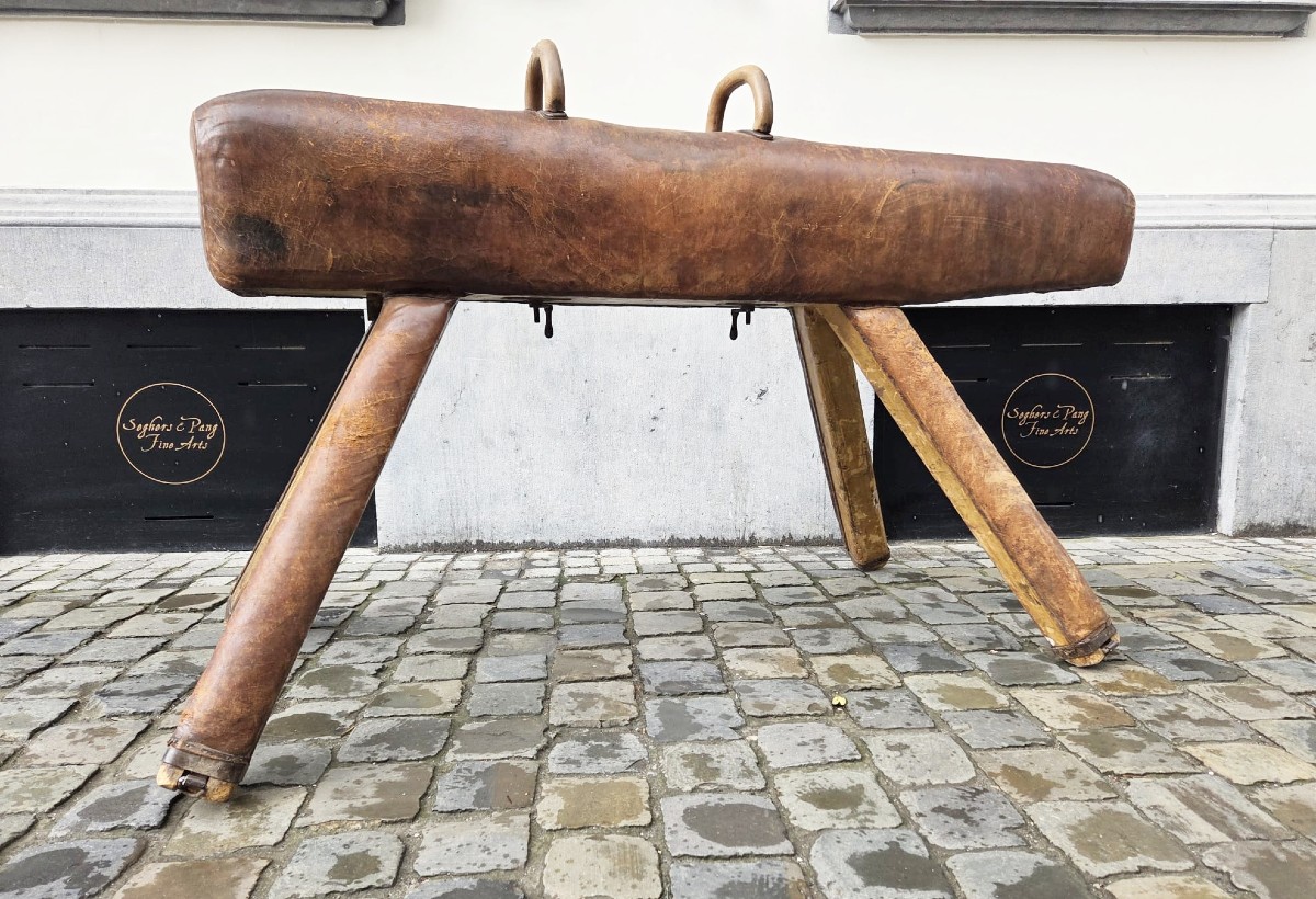 Vintage Leather Pommel Horse