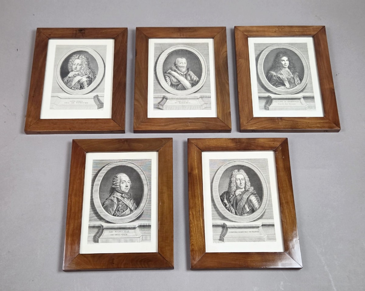 Set Of 5 Engravings 18th
