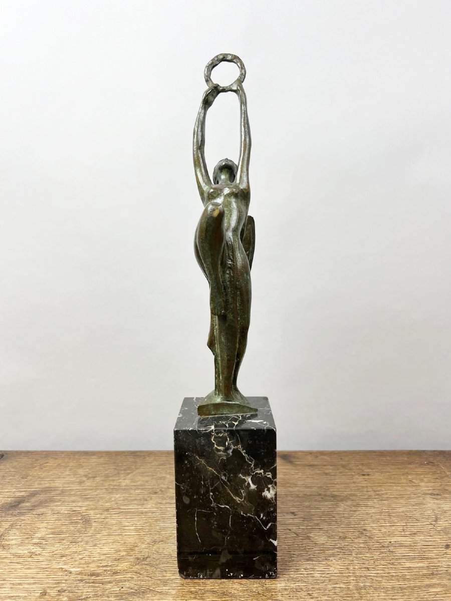 Bronze Trophy, Art Deco, Italy-photo-2