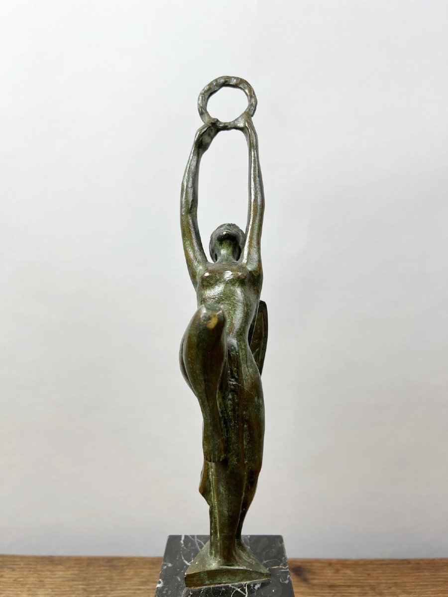Bronze Trophy, Art Deco, Italy-photo-3