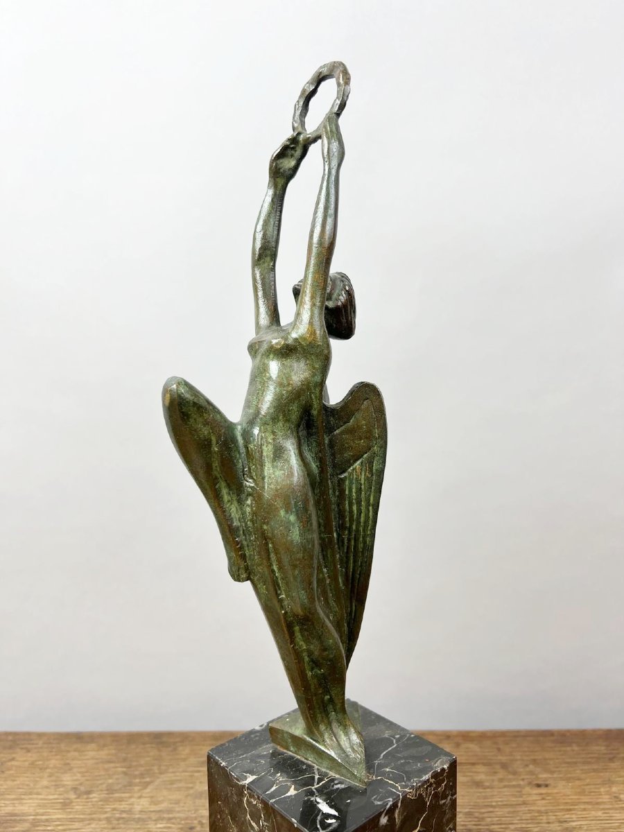 Bronze Trophy, Art Deco, Italy-photo-4