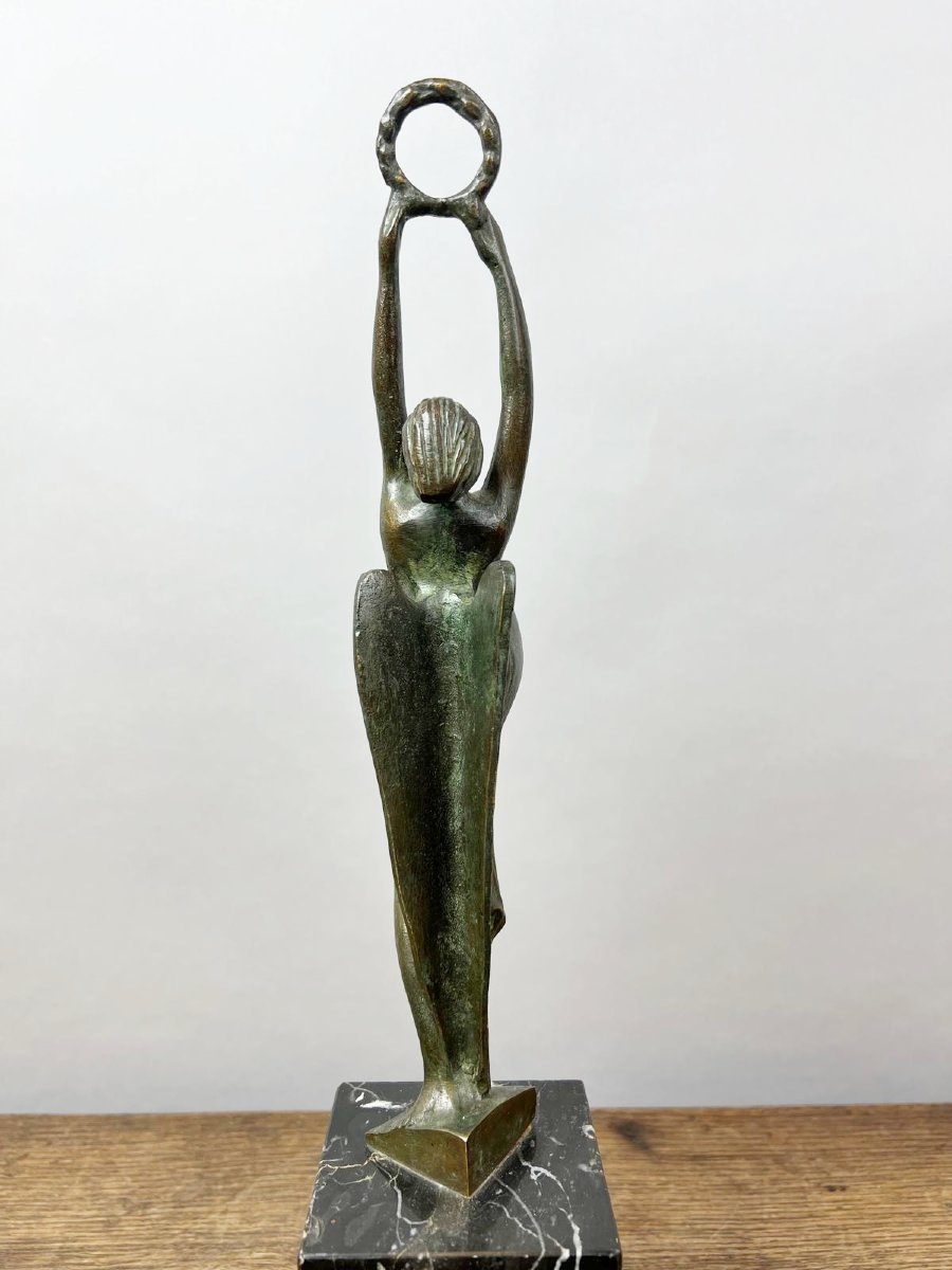 Bronze Trophy, Art Deco, Italy-photo-3