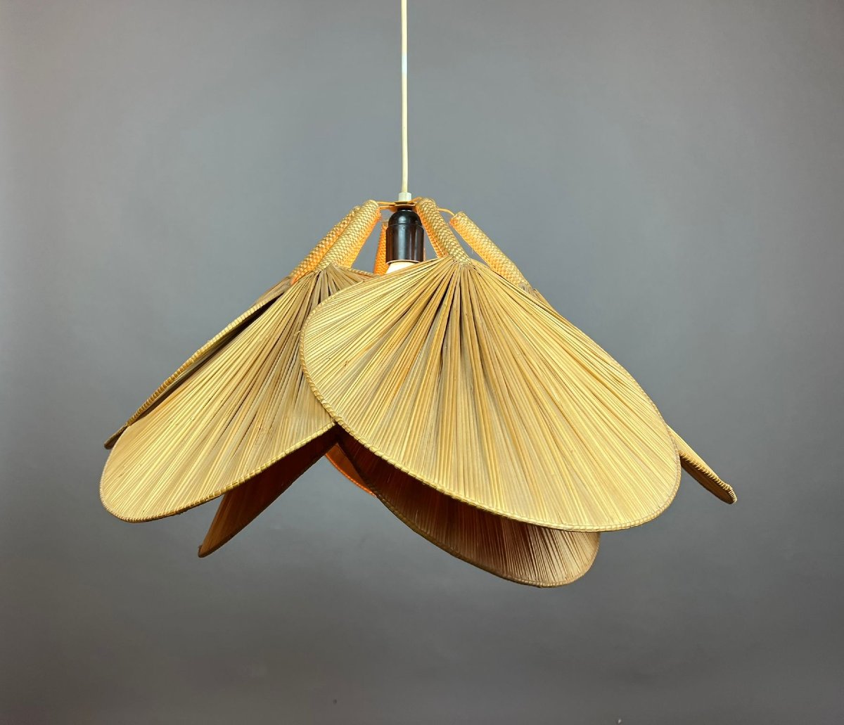 Ingo Maurer-style Organic Suspension Lamp, 1970s-photo-4