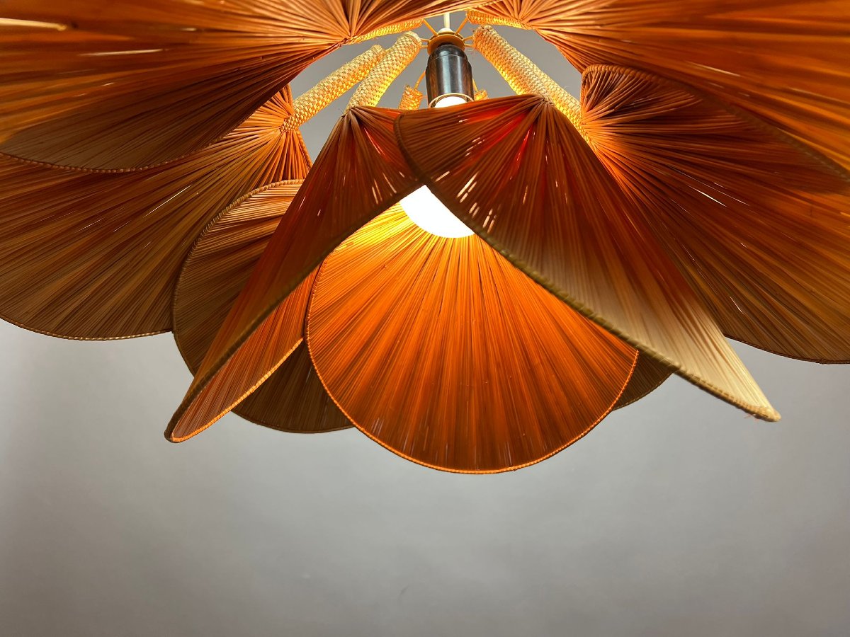 Ingo Maurer-style Organic Suspension Lamp, 1970s-photo-3