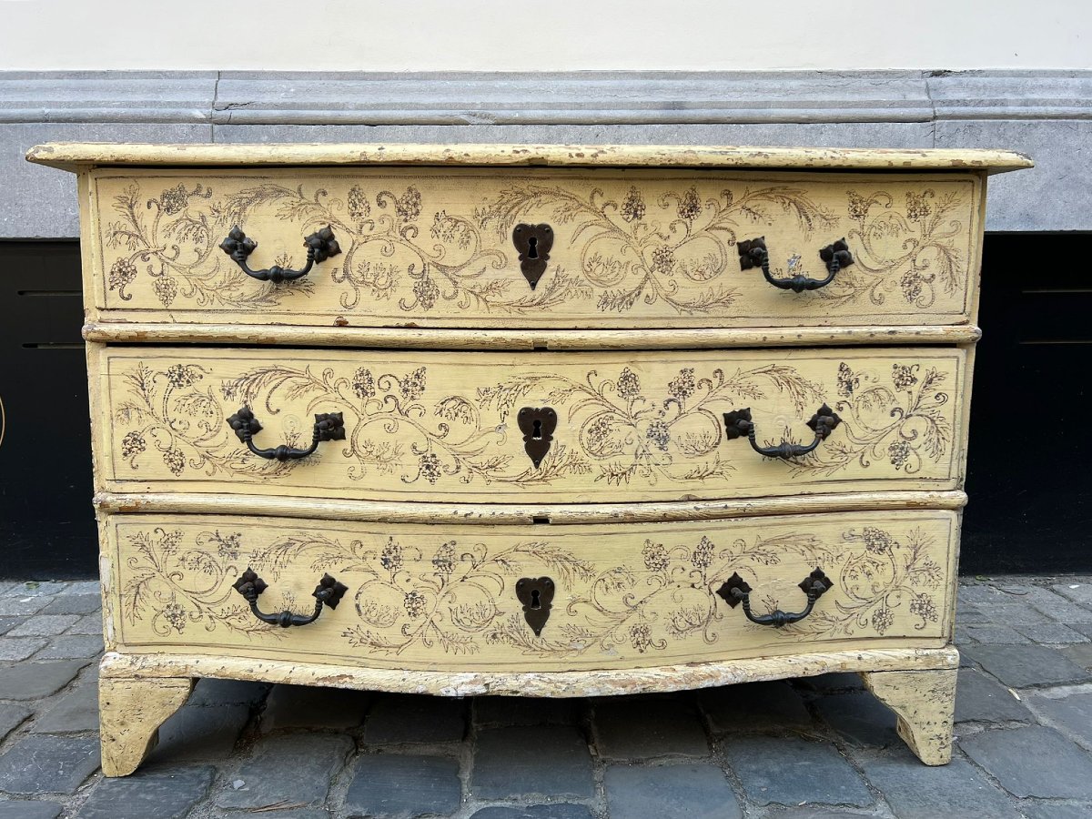 Commode en arbalète de style Louis XV, début XXe siècle, Sud de la France-photo-3