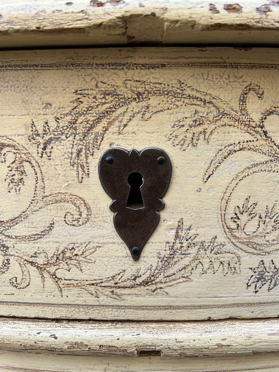 Commode en arbalète de style Louis XV, début XXe siècle, Sud de la France-photo-6