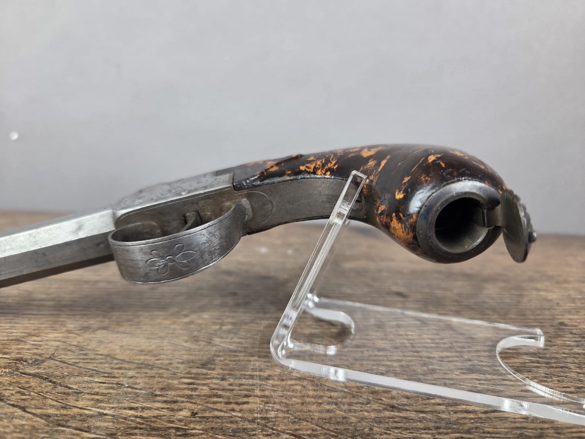 Pair Of Box Pistols, Liège Circa 1840-photo-7