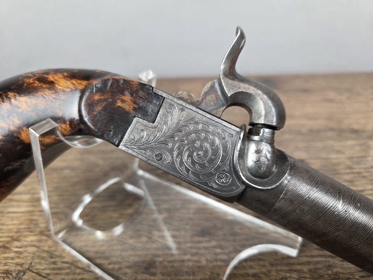 Pistolet à coffre, Liège 19th-photo-4