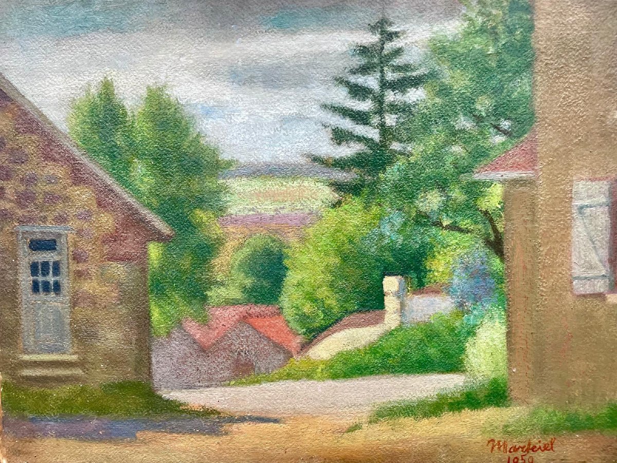 Markiel Jacob (1911 - 2006) école Hongroise, Huile sur panneau-photo-2