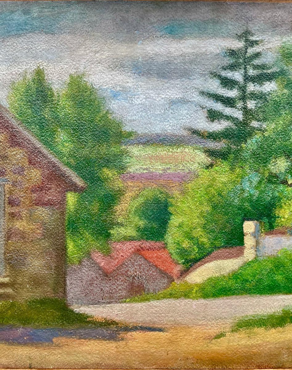 Markiel Jacob (1911 - 2006) école Hongroise, Huile sur panneau-photo-1