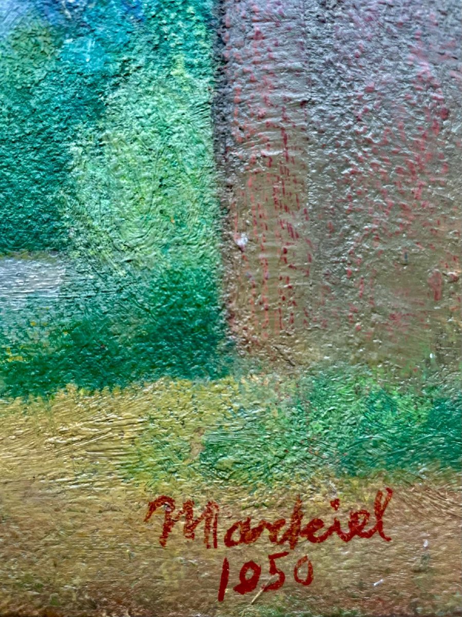 Markiel Jacob (1911 - 2006) école Hongroise, Huile sur panneau-photo-3