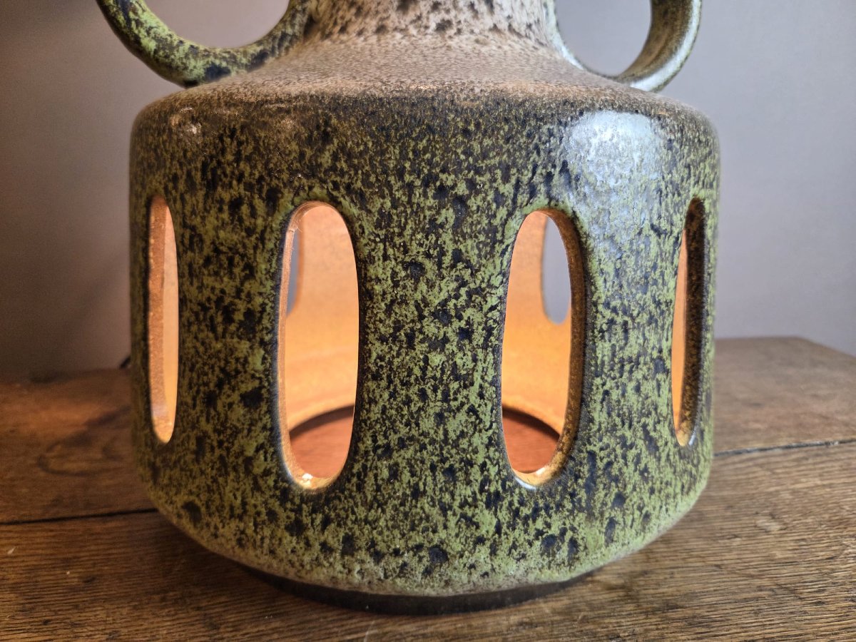 Lampe en céramique vernissée, vers 1970-photo-2