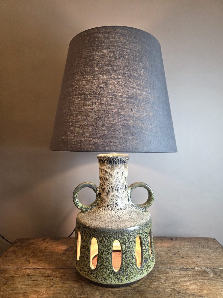 Lampe en céramique vernissée, vers 1970-photo-1