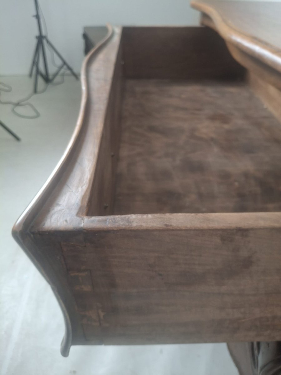 Louis XV Style Chest Of Drawers In Walnut, 20th-photo-3