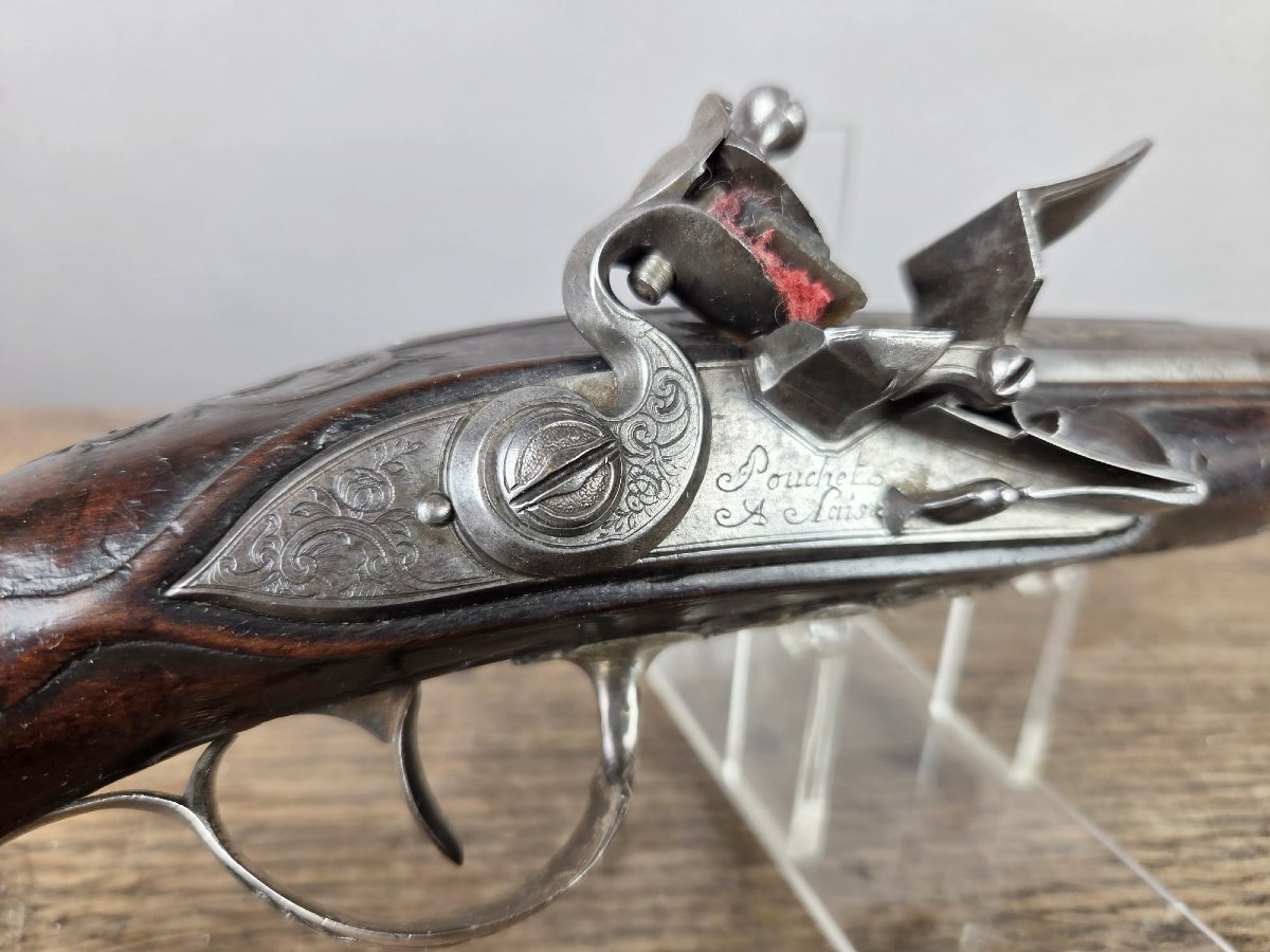 Paire de pistolets silex vers 1750-photo-3