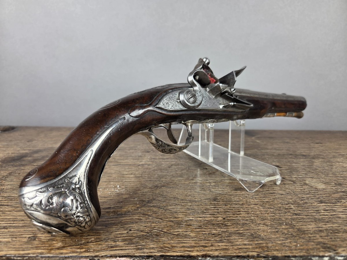 Paire de pistolets silex vers 1750-photo-4