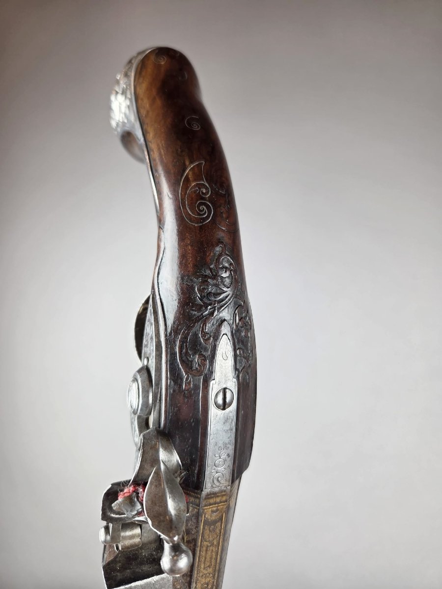 Paire de pistolets silex vers 1750-photo-5