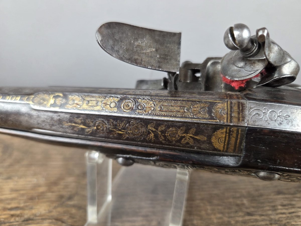 Paire de pistolets silex vers 1750-photo-6