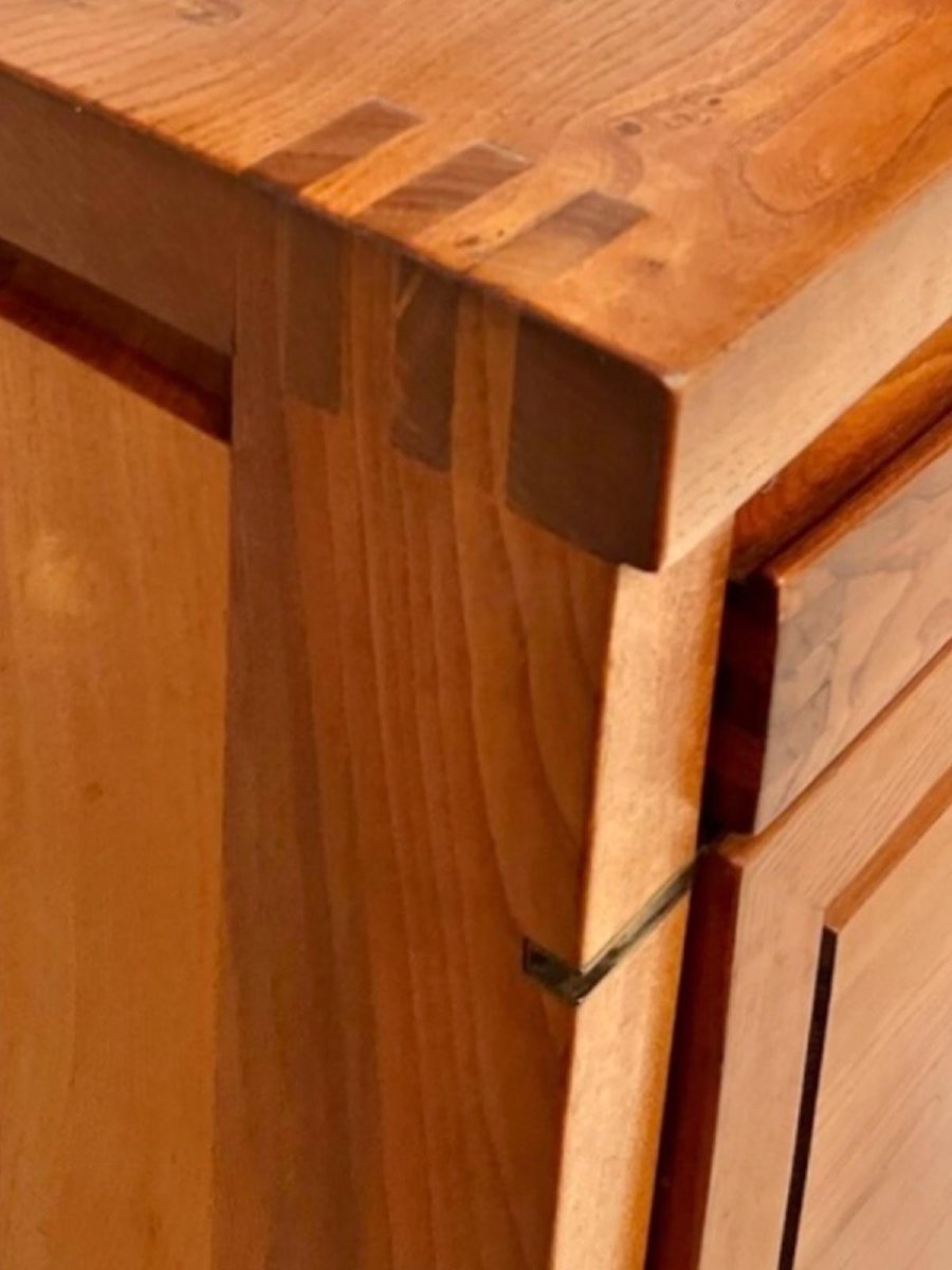 Pierre Chapo, R08 Sideboard In Solid Elm, Circa 1960-photo-1