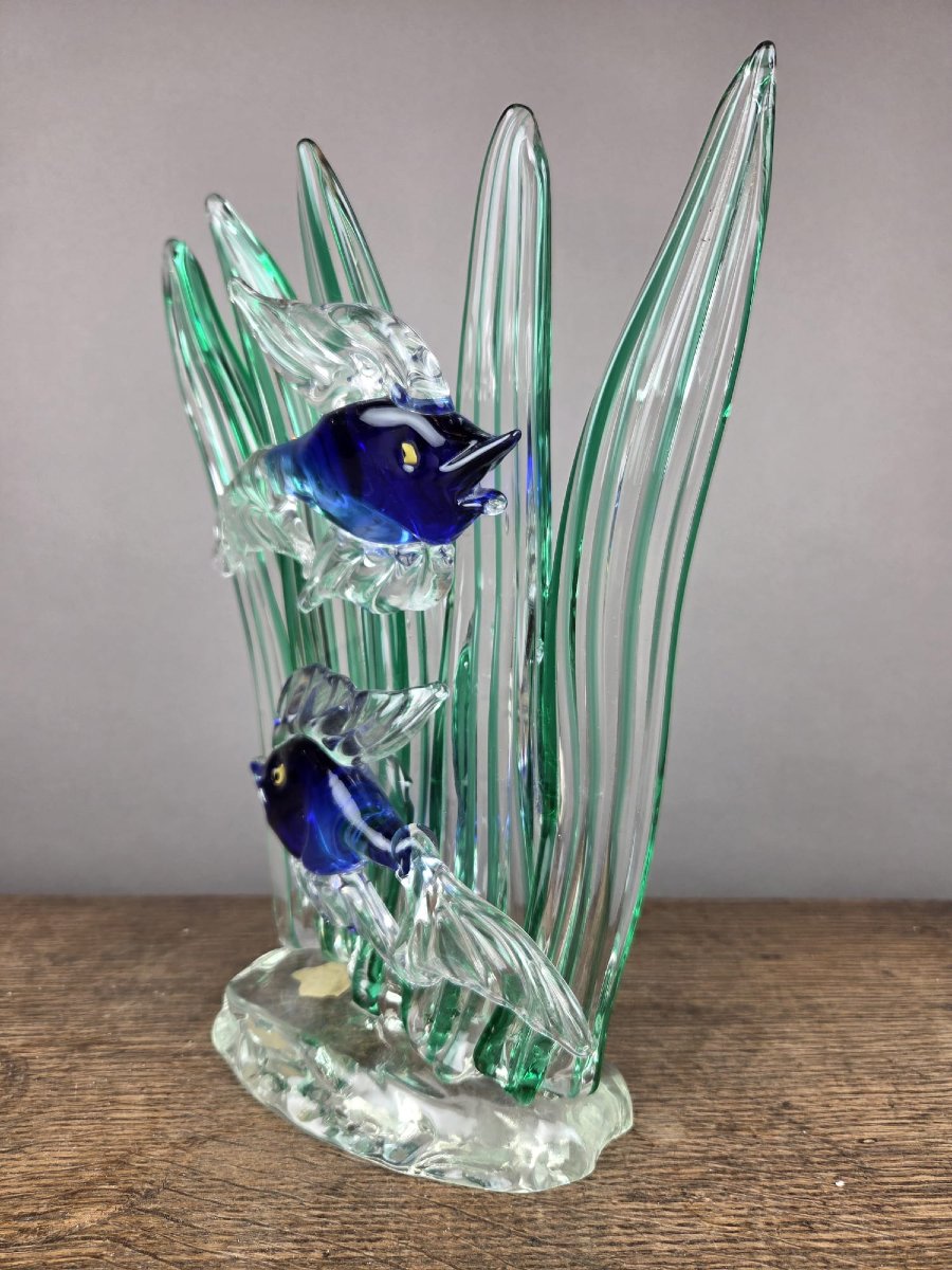 Murano Glass Aquarium, Circa 1970-photo-4