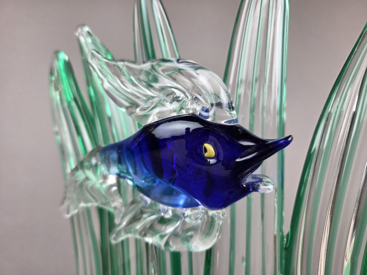 Murano Glass Aquarium, Circa 1970-photo-3