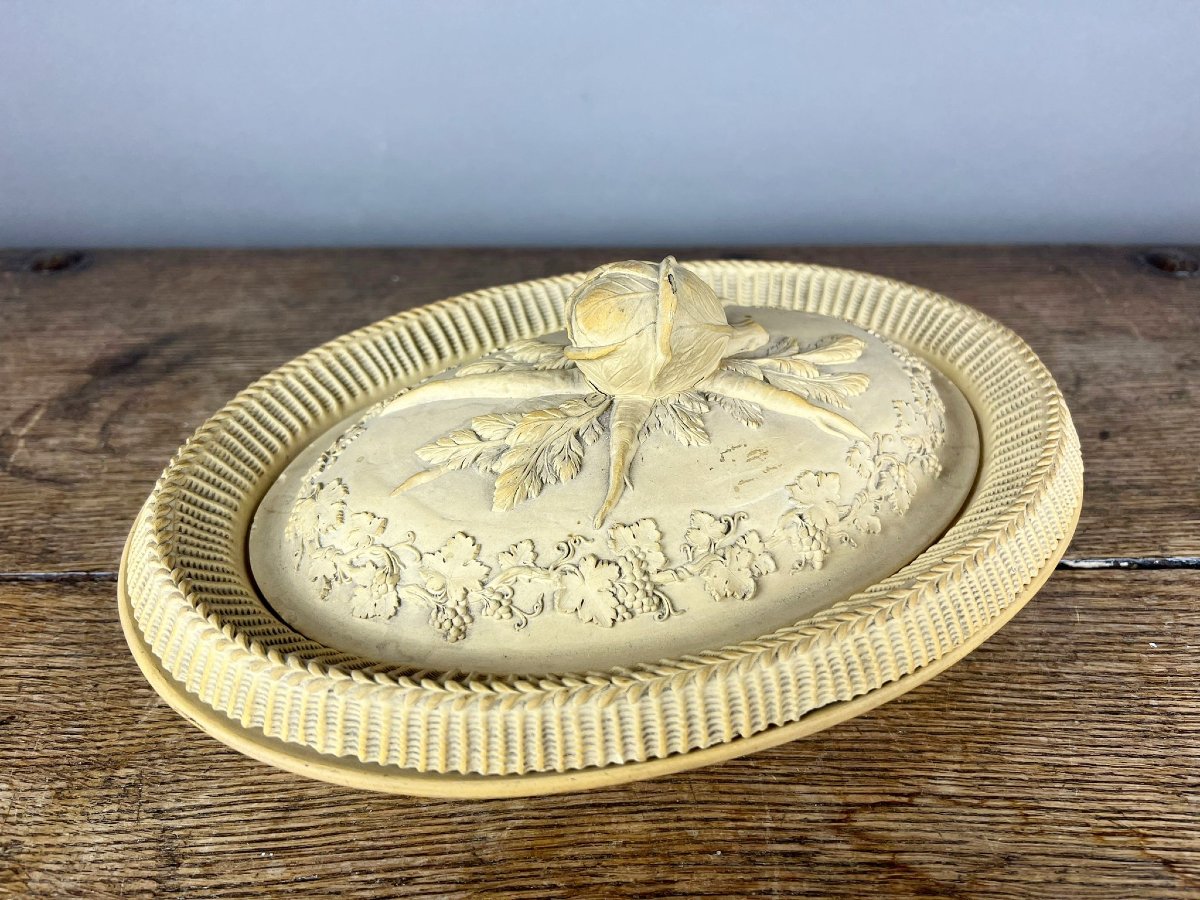 Set de trois terrines ovales en céramique anglaise, Wedgwood, XIXe siècle-photo-3