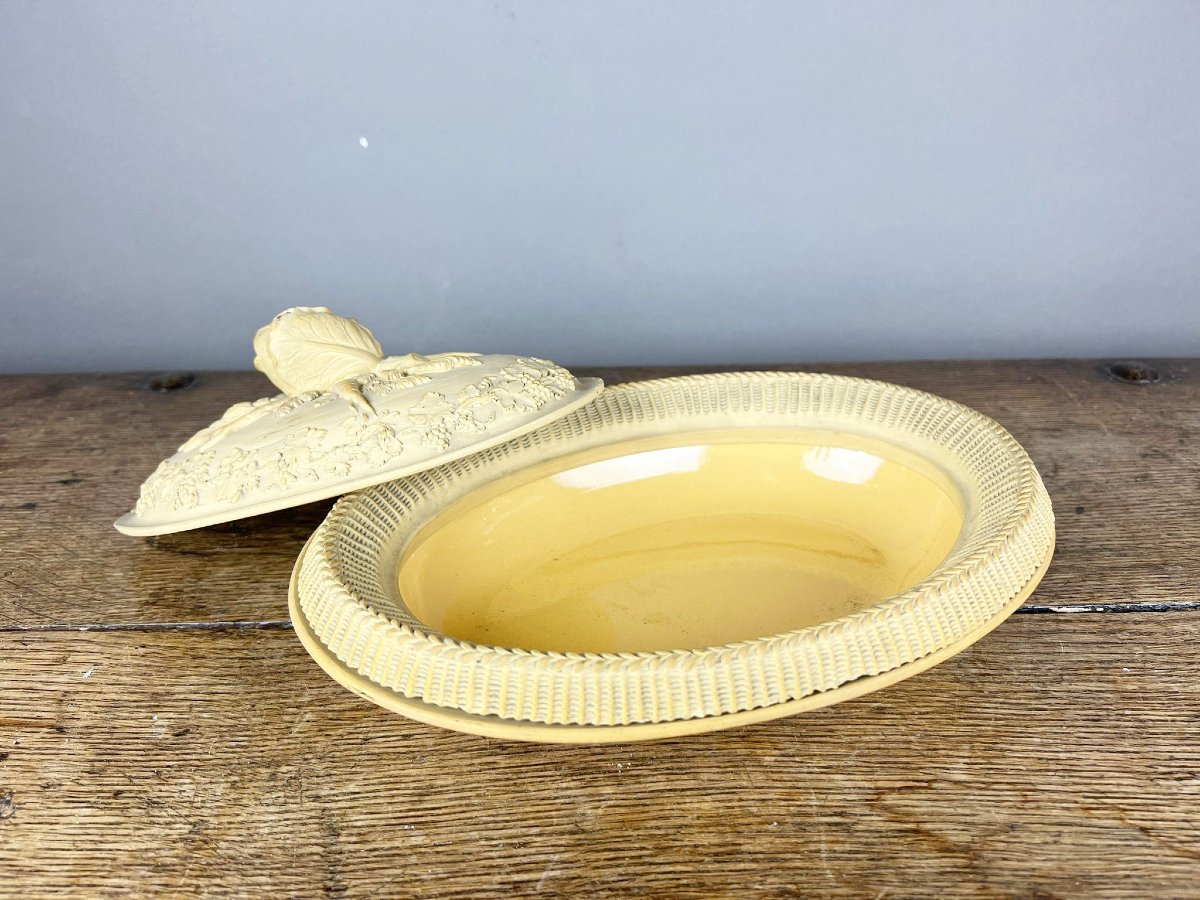 Set de trois terrines ovales en céramique anglaise, Wedgwood, XIXe siècle-photo-1