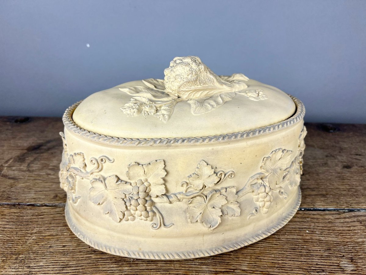 Set de trois terrines ovales en céramique anglaise, Wedgwood, XIXe siècle-photo-3
