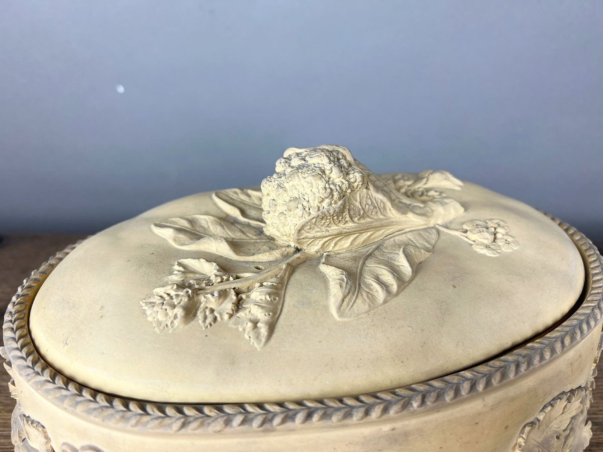 Set de trois terrines ovales en céramique anglaise, Wedgwood, XIXe siècle-photo-4