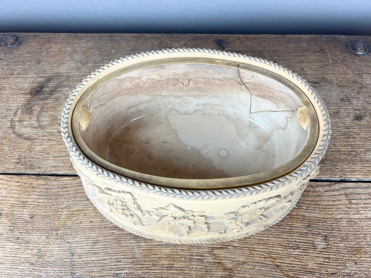 Set de trois terrines ovales en céramique anglaise, Wedgwood, XIXe siècle-photo-6