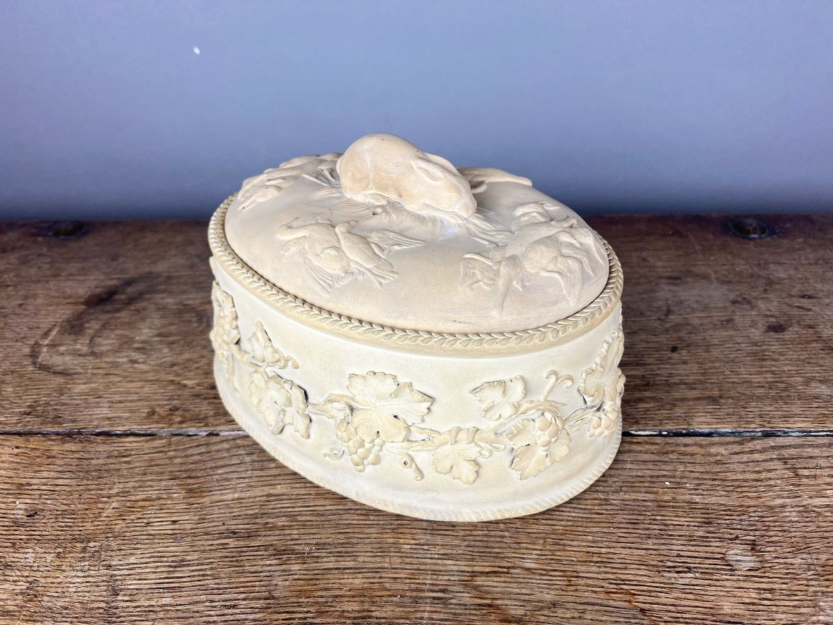 Set de trois terrines ovales en céramique anglaise, Wedgwood, XIXe siècle-photo-7