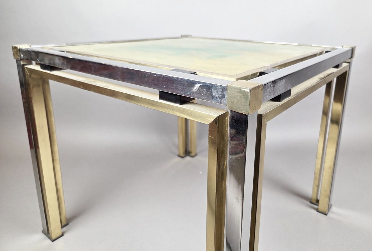 Hollywood-style Table And Lamp, Circa 1970-photo-5