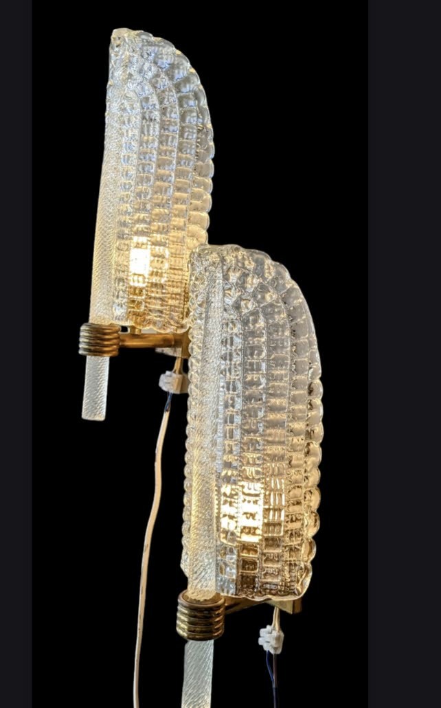 Paire d’appliques André Arbus, Maison Véronèse, vers 1940