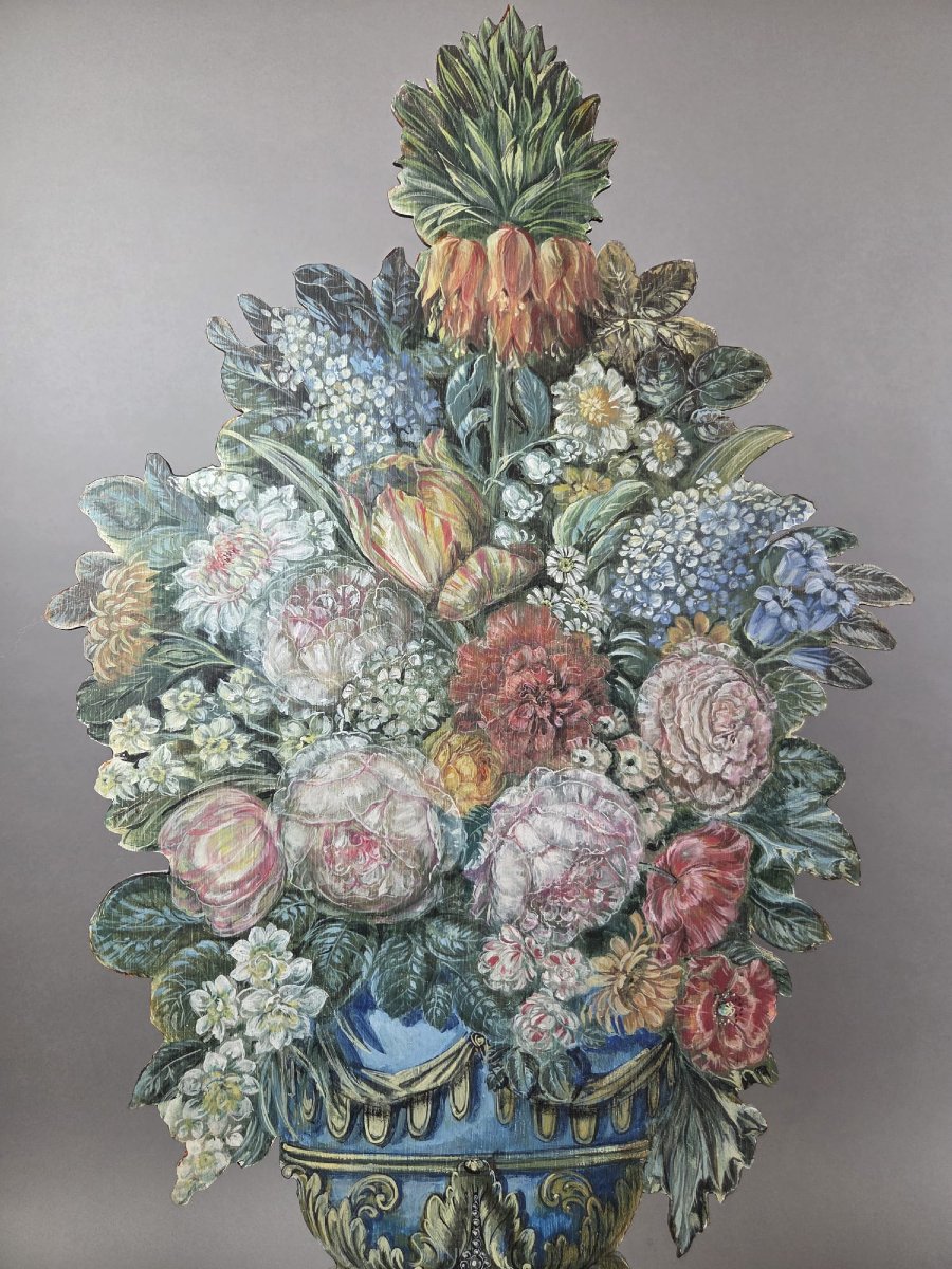 Pair Of Trompe l'Oeil Panels, Early 20th Century-photo-4