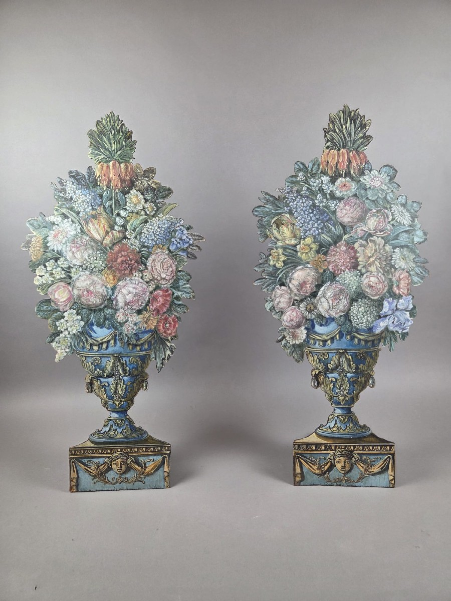 Pair Of Trompe l'Oeil Panels, Early 20th Century