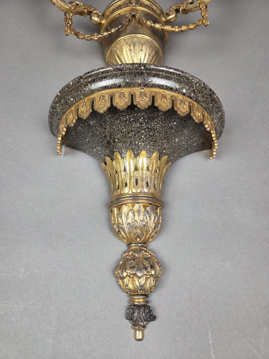 Applique en bronze et laiton, fin 19th-photo-2