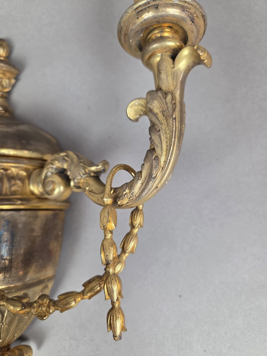 Applique en bronze et laiton, fin 19th-photo-3