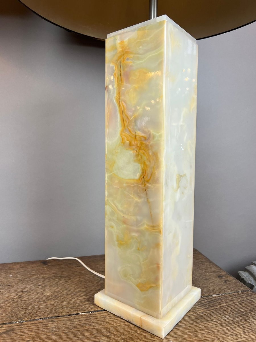 Paire de lampes en onyx, vers 1970-photo-3
