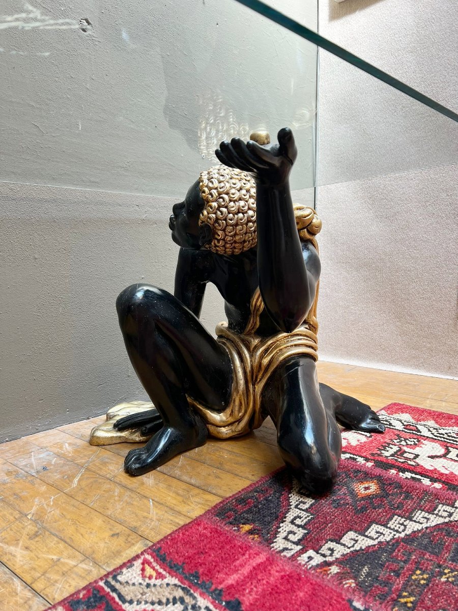 Maison Roméo Riga, Nubian Coffee Table, Circa 1970-photo-3