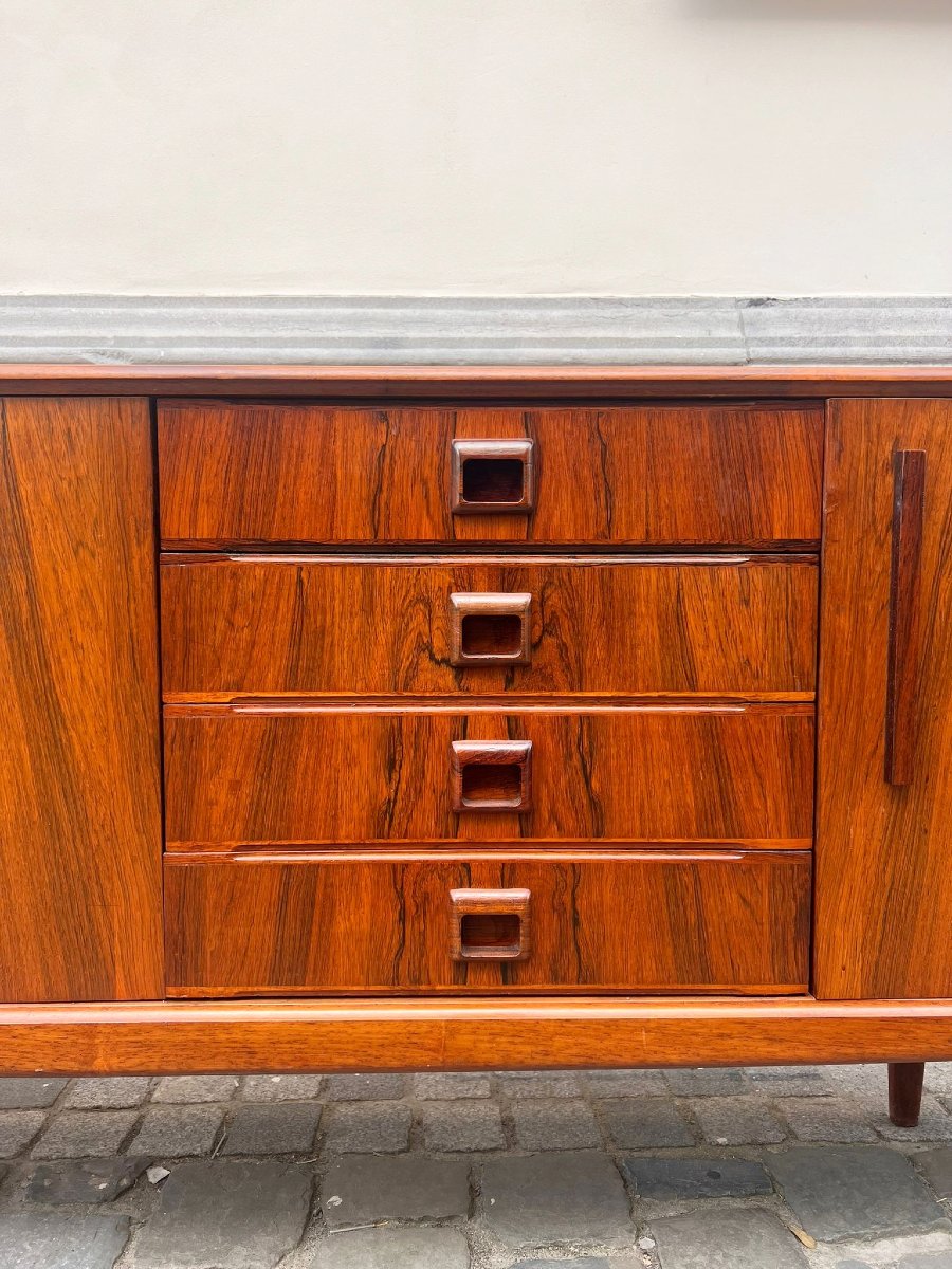 Enfilade scandinave en teck, années 1960-photo-1
